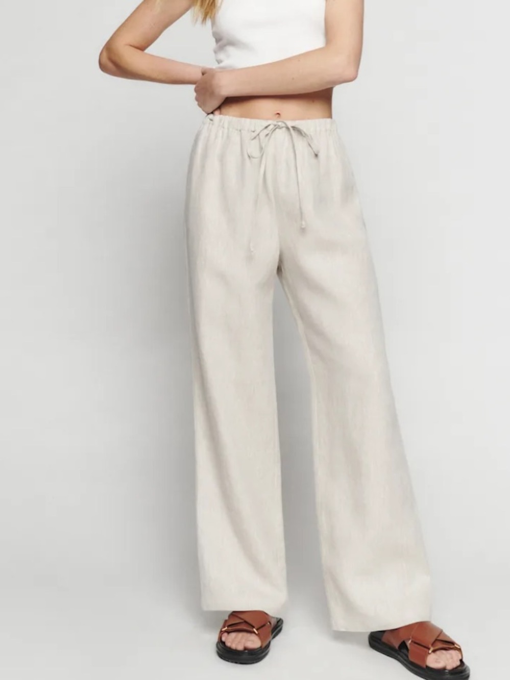 Reformation Womens Olina Linen Short Pants XS